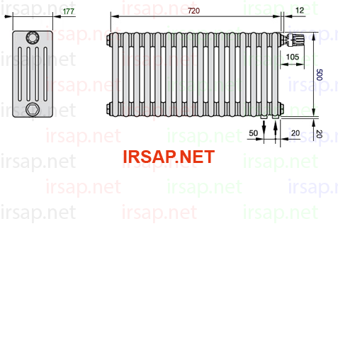 Радиатор IRSAP Tesi 50500/16 T25 CL 01